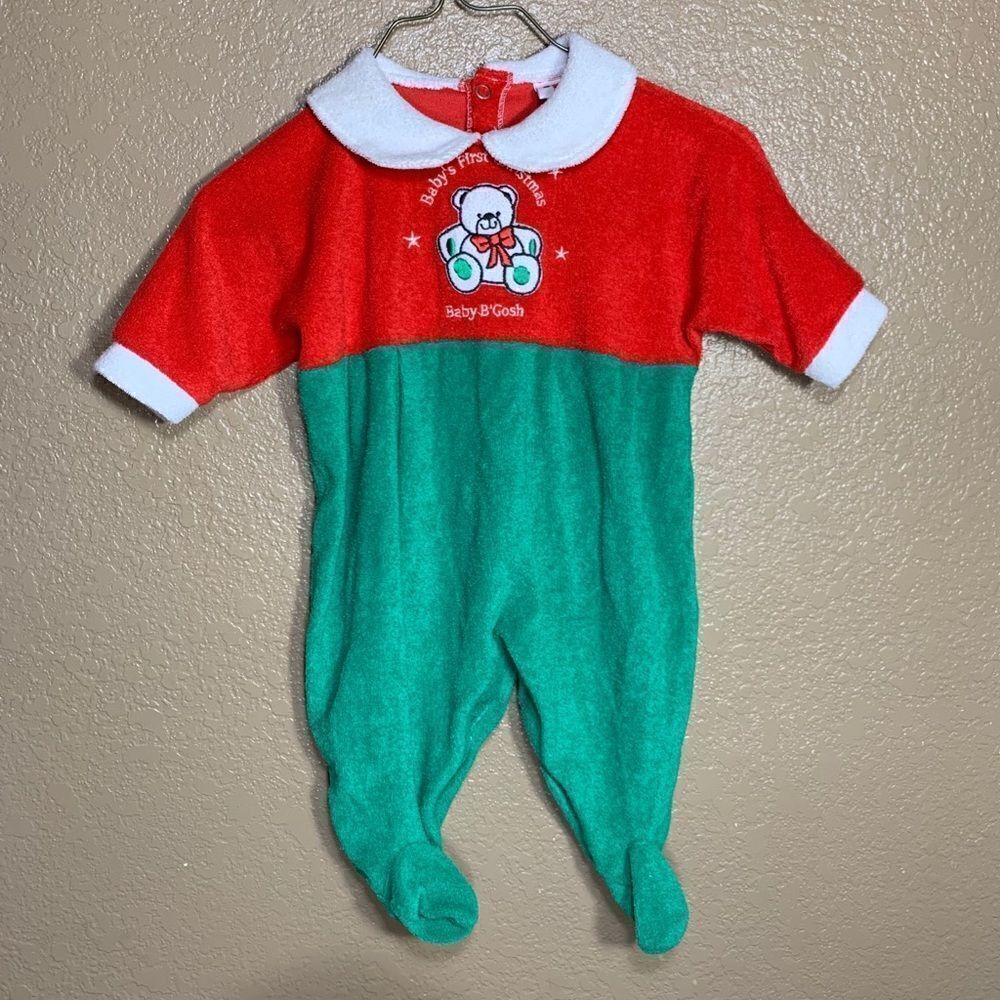 ‎Vintage Oshkosh baby B’Gosh Christmas footies